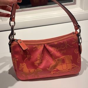 NWT Coach Small Purse Pink & Orange